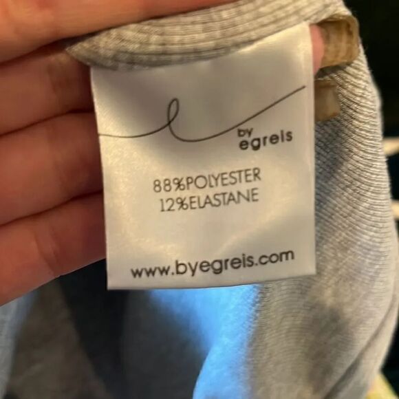 By Egreis Heathered Gray Sleeveless Side Scrunch Mini Dress, M! - Picture 8 of 9